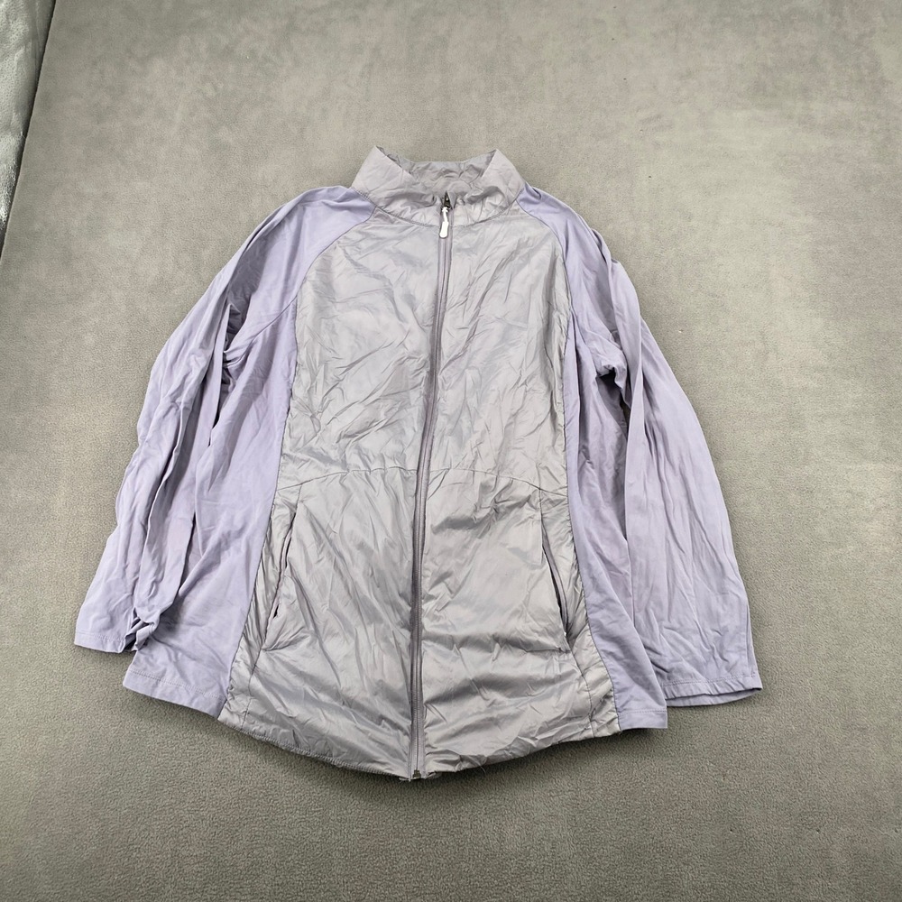 Kyodan Outdoor Womens XXL Lavender Hybrid Quilted Full Zip Jacket Activewear